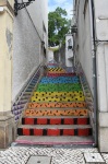 階段のアート１・アゲダ　in portugal