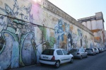 駅近くの壁のラクガキ・ファーロ　in portugal