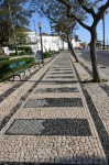 線路模様の石畳・ファーロ　in portugal