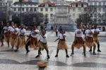 ロシオ広場のダンス2・リスボン　in portugal