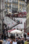 ロシオ駅への階段・リスボン　in portugal