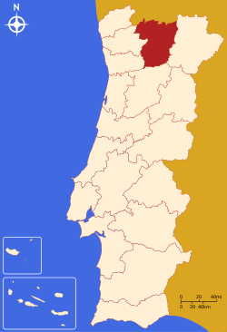 ヴィラ・レアル県地図