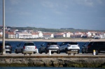 対岸が見える駐車場・ペニシェ　in portugal