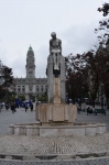リベルターデ広場の像・ポルト　in portugal